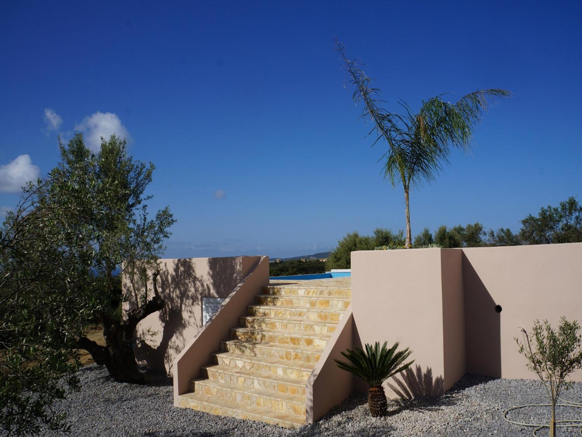 Luxurious Villa In Peloponnese With Swimming Pool Kamária Eksteriør bilde