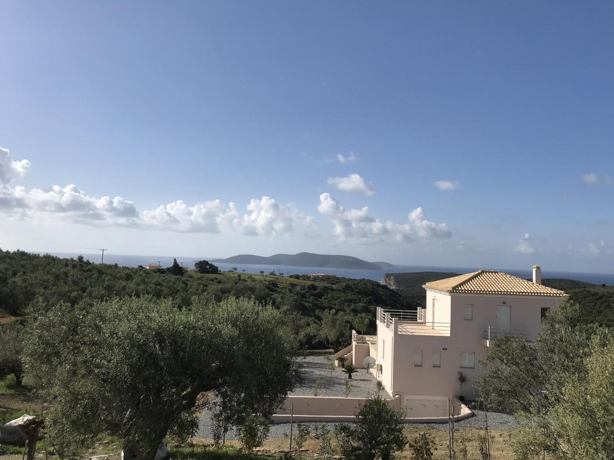 Luxurious Villa In Peloponnese With Swimming Pool Kamária Eksteriør bilde