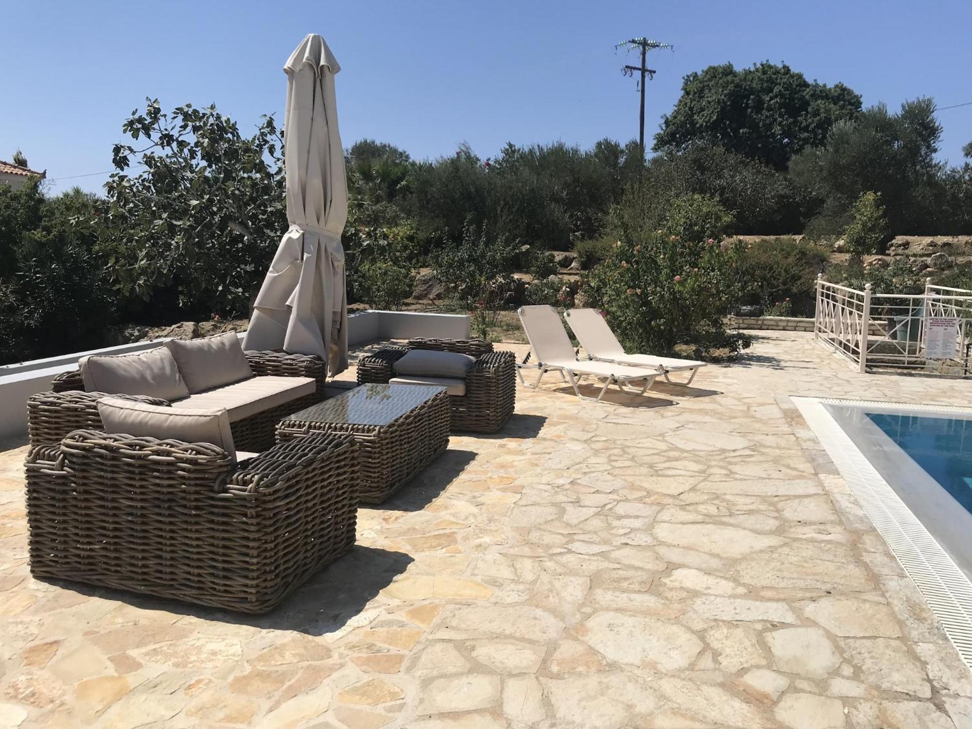 Luxurious Villa In Peloponnese With Swimming Pool Kamária Eksteriør bilde