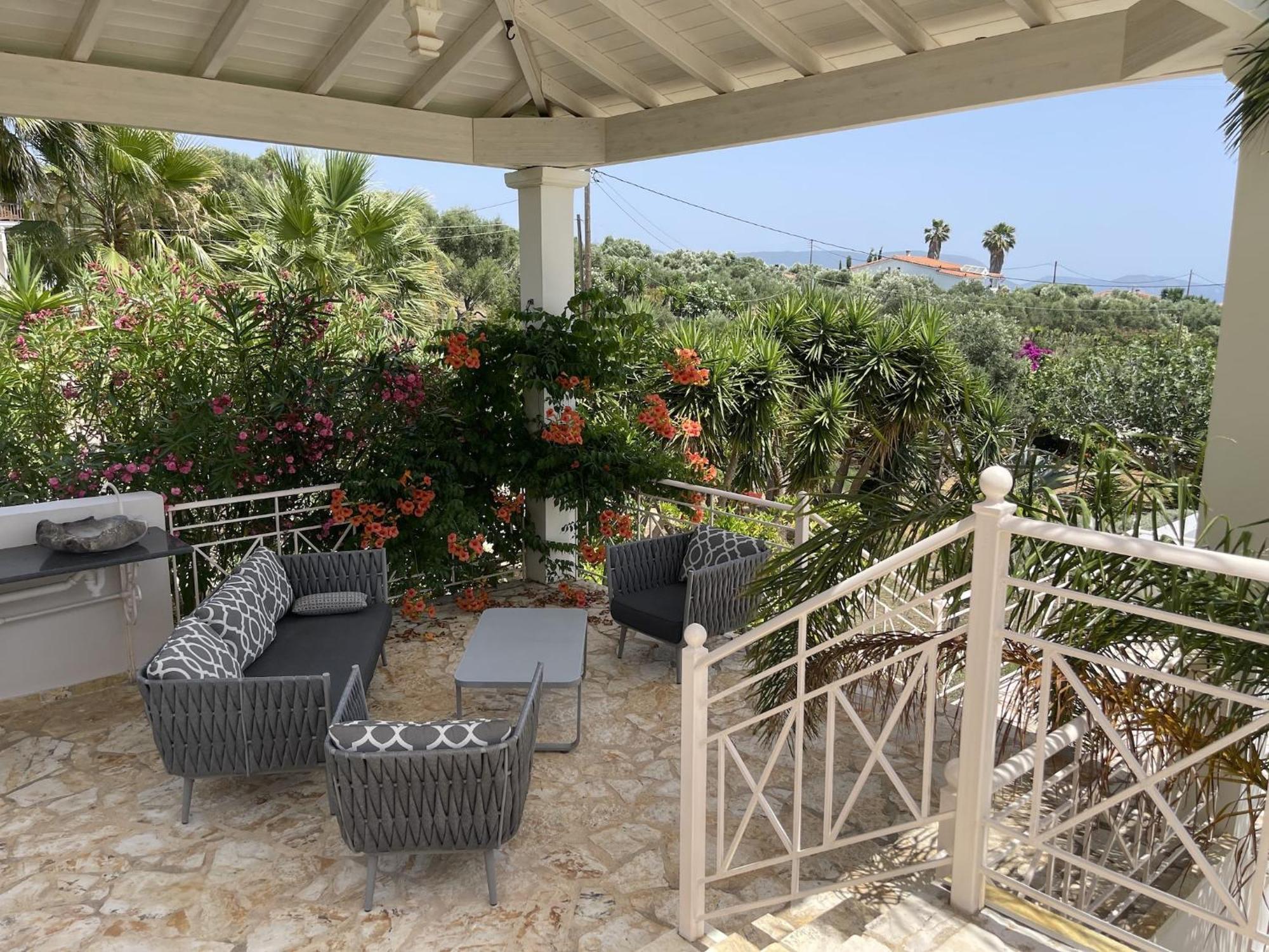 Luxurious Villa In Peloponnese With Swimming Pool Kamária Eksteriør bilde